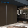 Bedroom Cabinet hot selling modern black door wardrobes bedroom closet Manufactory